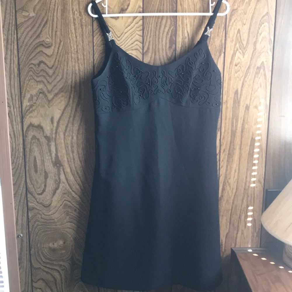 Vintage Night Studio Black Slip Dress Size 12